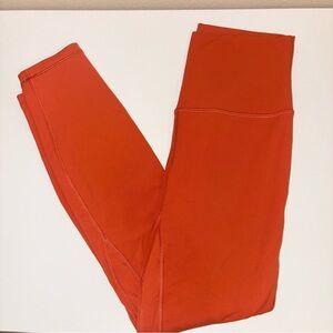 lululemon burnt orange leggings